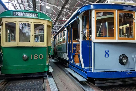 At the Melbourne Tram Museum. Photograph courtesy Alan Scott