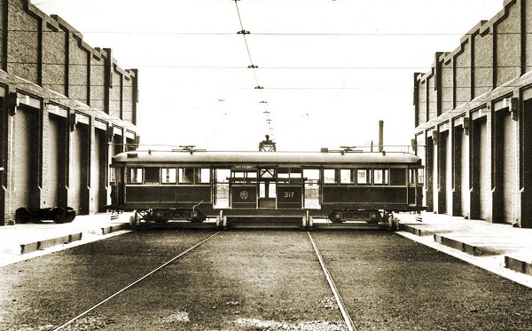 M&MTB W class no 317, October 1925. Photograph from the Melbourne Tram Museum